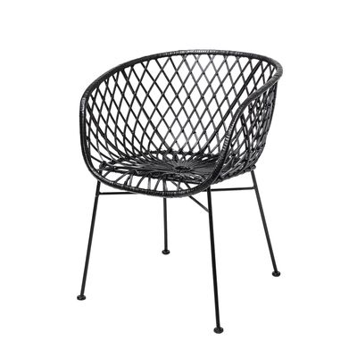 Kama Loungefåtölj Svart Rotting H76cm Bloomingville