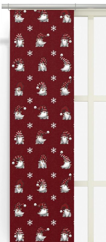 Julian o Co vinröd panellängd 2 pack Arvidssons Textil