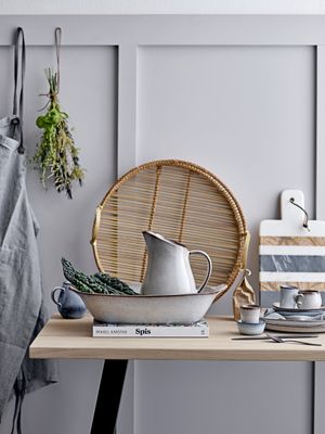 Salle Serveringsbricka Natur Bambu Ø45cm Set om 2 Bloomingville