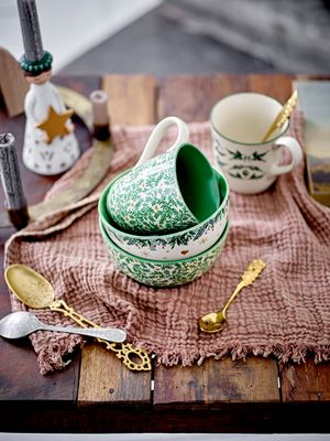 Mugg Röd Stengods Beth Set om 2 | Bloomingville