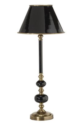 Abbey Lampfot Svart/Antikmäss 50cm Svart/mässing | PR Home