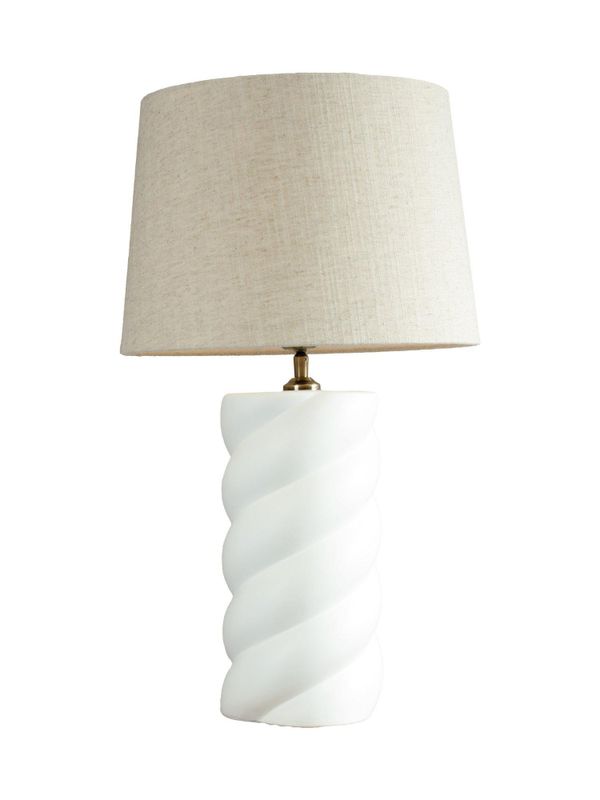 Spin Lampfot 65cm Sofia Florenzo Skärm Linne | PR Home
