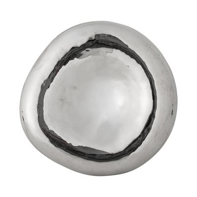 Bloomingville Shine Skål, Silver, Stengods Ø18xH6 cm