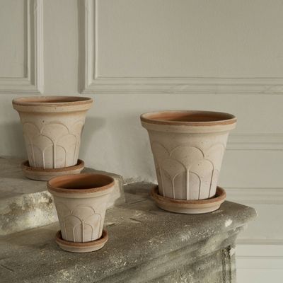Bergs Potter Fleur RAW Kruka Med Fat Rosa, Ø 21 cm