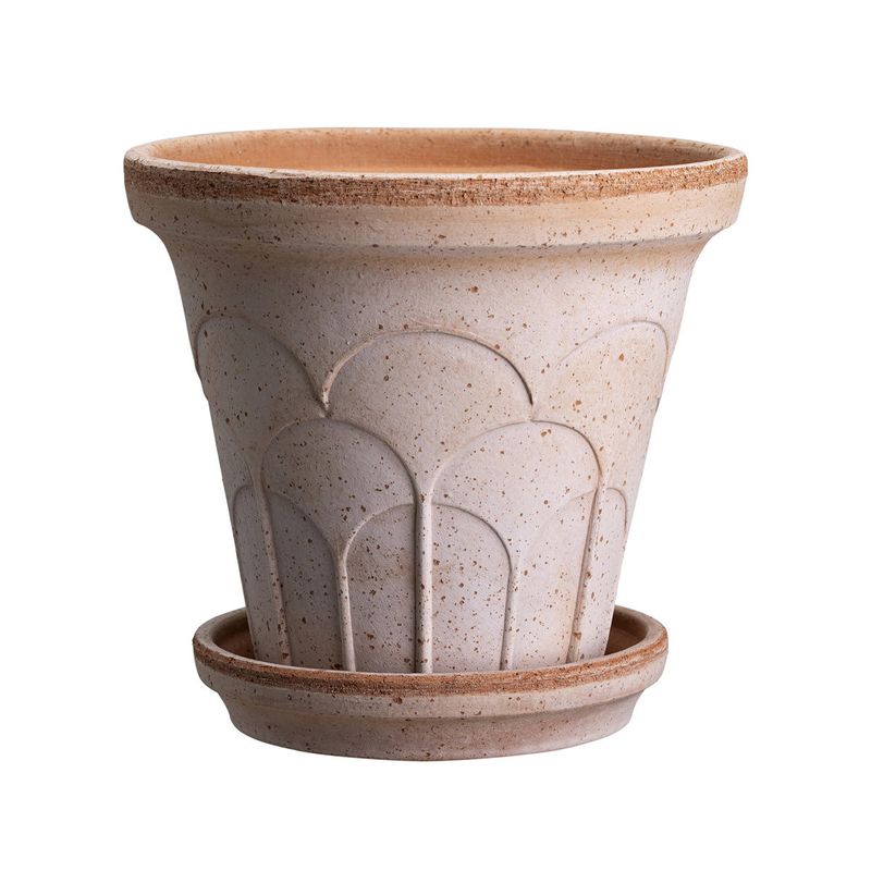 Bergs Potter Fleur RAW Kruka Med Fat Rosa, Ø 21 cm