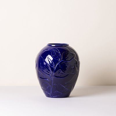Bergs Potter Florita GLAZED Vas Agatblå, H 45 cm