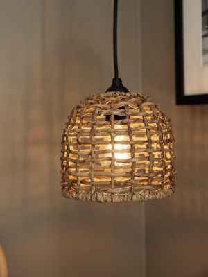 PR Home Cebu mini taklampa Natur 17 cm