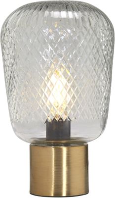 Juliette Bordslampa Klar/mässing 21cm Klar | PR Home