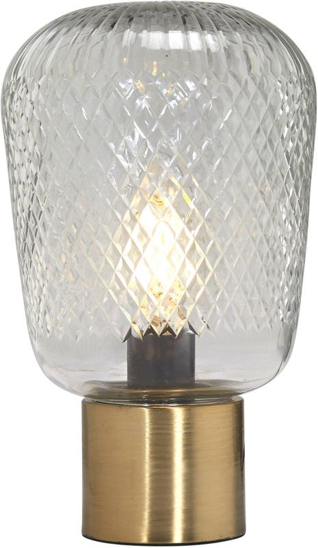 Juliette Bordslampa Klar/mässing 21cm Klar | PR Home
