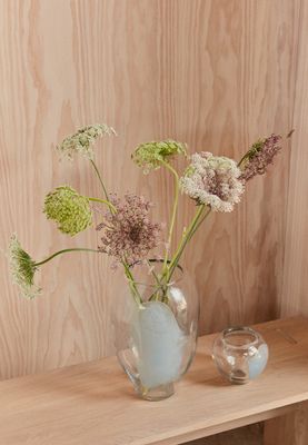 OYOY Jali Vas Isblå Glas Ø21.5 cm