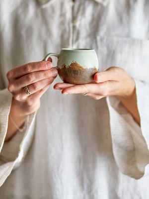 Espressokopp Brun Stengods Paula | Bloomingville