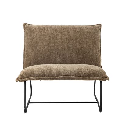 Cape Loungefåtölj Brun Återvunnen polyester H80cm Bloomingville
