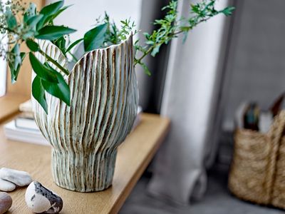 Vas Grön Stengods Mahira | Bloomingville