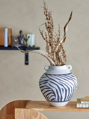 Vas Svart Stengods Togo | Bloomingville