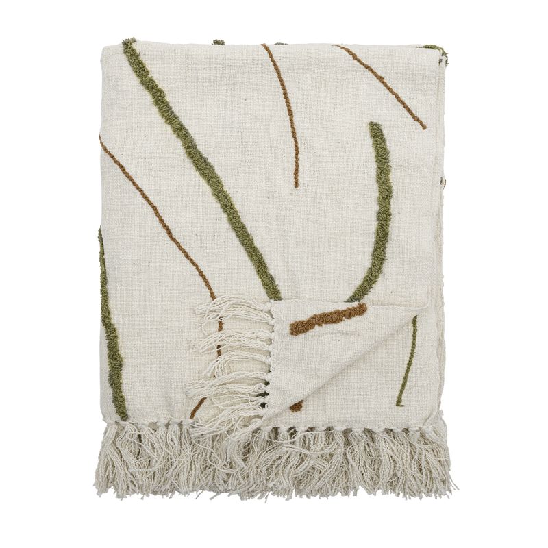 Osasio Pläd Grön Cotton OEKO-TEX® L150cm Bloomingville