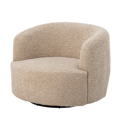 Fåtölj Natur Polyester Bocca | Bloomingville