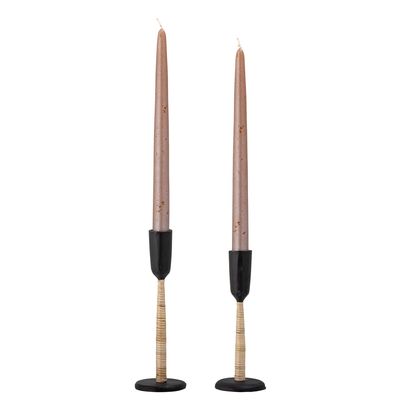 Ljusstake Svart Metall Kesha Set om 2 | Bloomingville