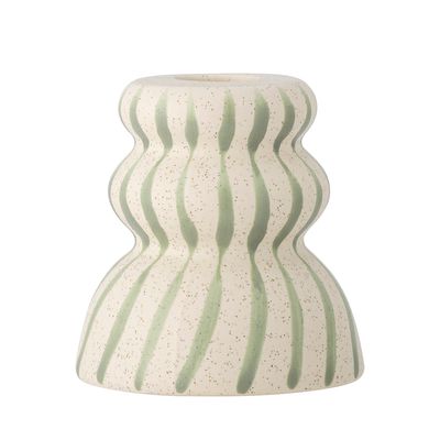 Ljusstake Grön Stengods Gabin | Bloomingville