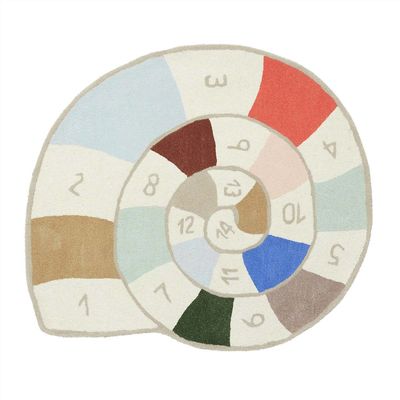 OYOY Nautilus Hopscotch Matta Flerfärgad Ull