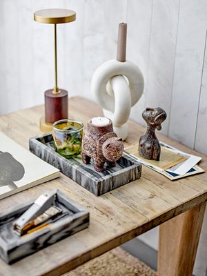 Värmeljushållare Grön Glas Idalina | Bloomingville