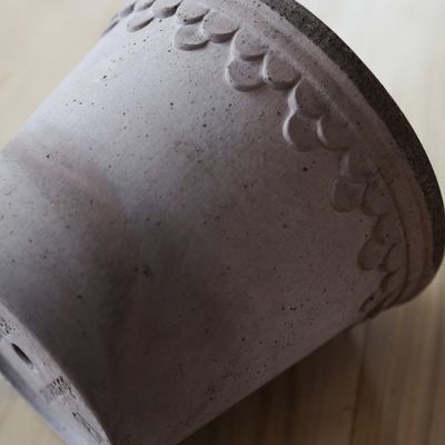 Bergs Potter Københavner RAW Kruka Med Fat Grå, Ø 16 cm