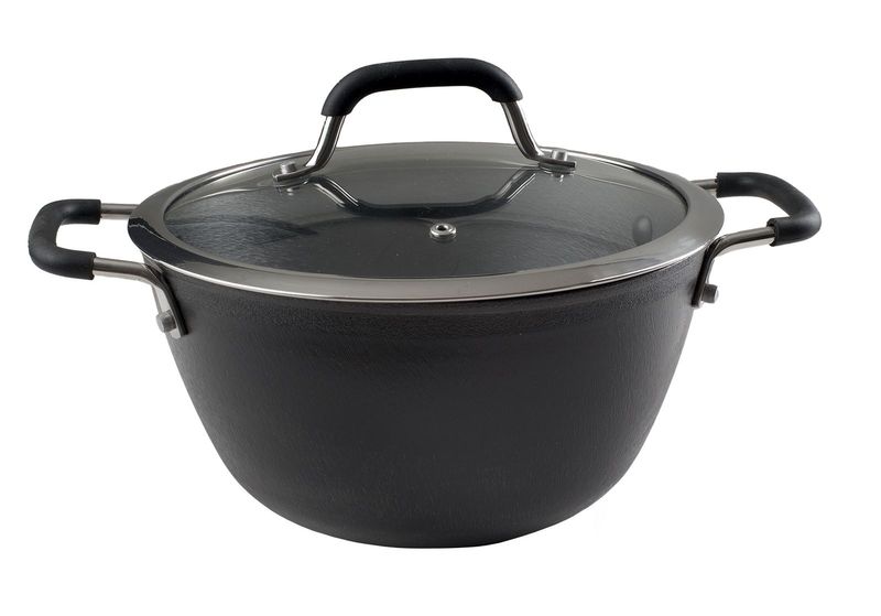Ronneby Bruk Ulo Stekgryta 4L med Glaslock Ø24 cm