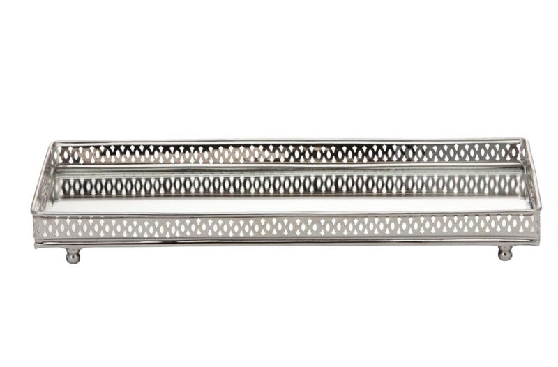 Bricka Bethel Silver/Klar Mässing/Glas Lene Bjerre