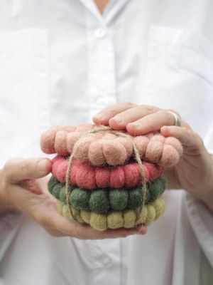 Vanja Glasunderlägg Multi 10cm | Svanefors