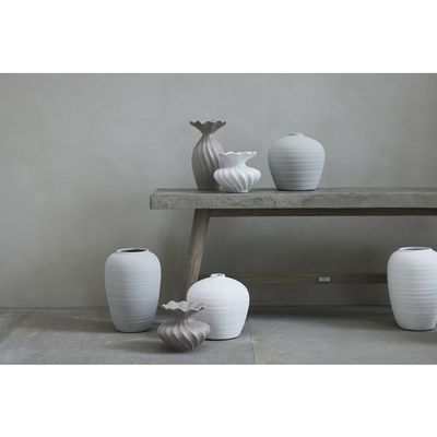 Lene Bjerre Susille Vas Ø16.5X14 cm. Vit