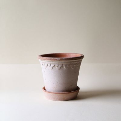 Bergs Potter Københavner RAW Kruka Med Fat Rosa, Ø 30 cm