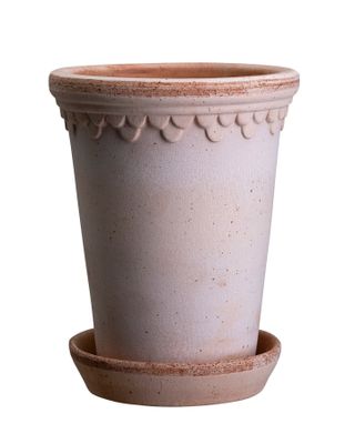 Bergs Potter Københavner RAW Hög Kruka Med Fat Rosa, Ø 18 cm
