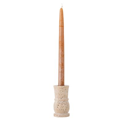 Ljusstake Natur Travertin Ilise | Bloomingville