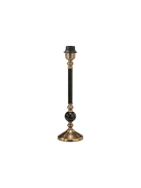 Abbey Lampfot Svart/Antikmäss 40cm Svart/mässing | PR Home