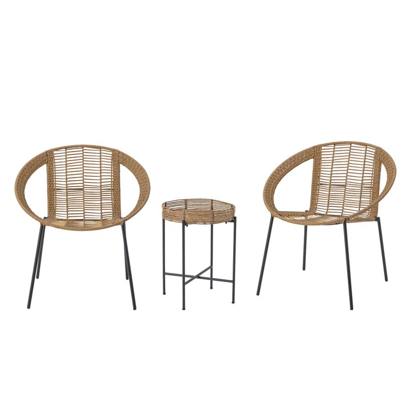 Dudine Lounge set Natur Metall Ø45 cm Set om 3 Bloomingville