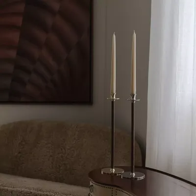 Hilke Collection Ljusstake, Alto Basso - Förnicklad Mässing