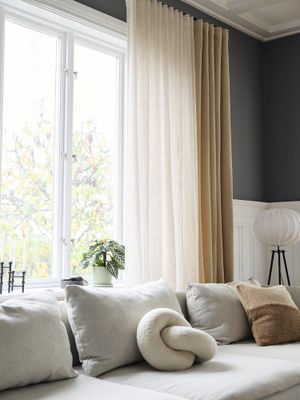 Svanefors Gina Gardin 2-pack Beige 140x280 cm