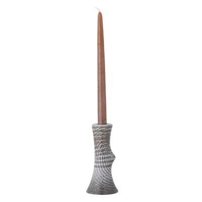Ljusstake Grå Stengods Raheem | Bloomingville