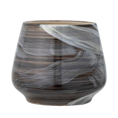 Kruka Brun Stengods Skjalm | Bloomingville