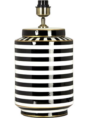 Gatsby Lampfot Svart 43cm Svart/Vit | PR Home
