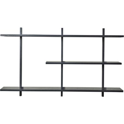 Lene Bjerre Ellie Hylla Svart Ek L120 cm