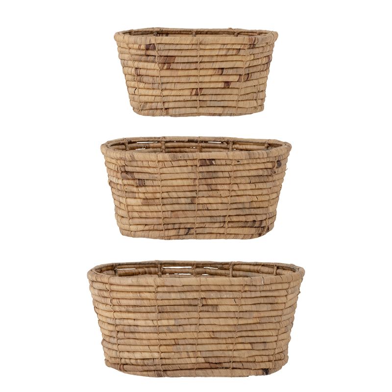 Korg Natur Vattenhyacint Barba Set om 3 | Bloomingville