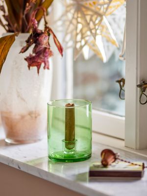Ljusstake Grön Återvunnet glas Juline | Bloomingville