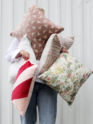 Svanefors Tess Kuddfodral Puder 45x45 cm