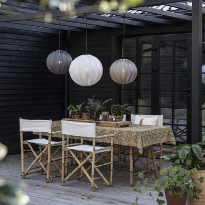 Alva Utomhusskärm Etamine Vit 50cm | PR Home