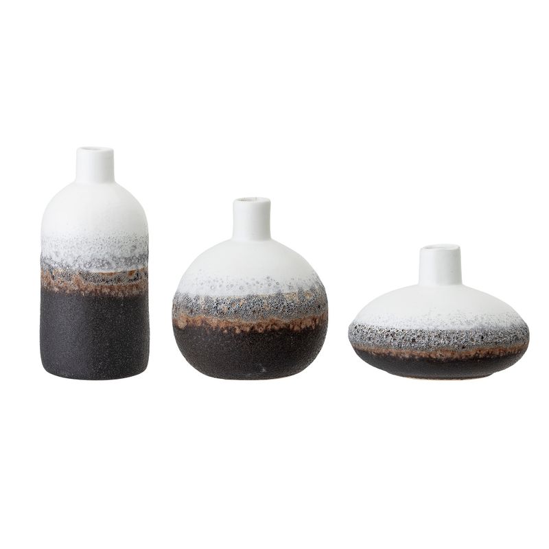Vas Svart Stengods Harislava Set om 3 | Bloomingville