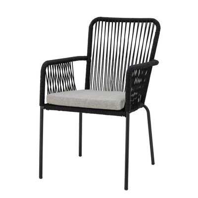 Santino Matstol Svart Metall H87cm Bloomingville