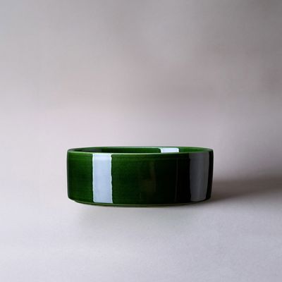 Bergs Potter Hoff GLAZED Fat Smaragdgrön, Ø 40 cm