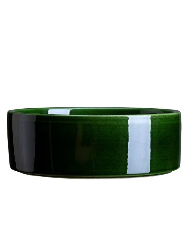 Bergs Potter Hoff GLAZED Fat Smaragdgrön, Ø 40 cm