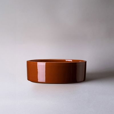 Bergs Potter Hoff GLAZED Fat Roströd, Ø 21 cm