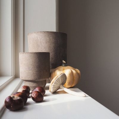 Bergs Potter Hoff RAW Kruka Grå, Ø 25 cm
